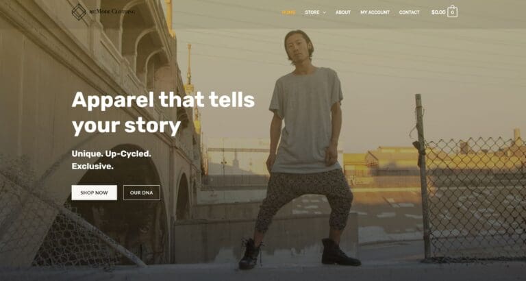 Remode Clothing Brand Website Redesign and Migration