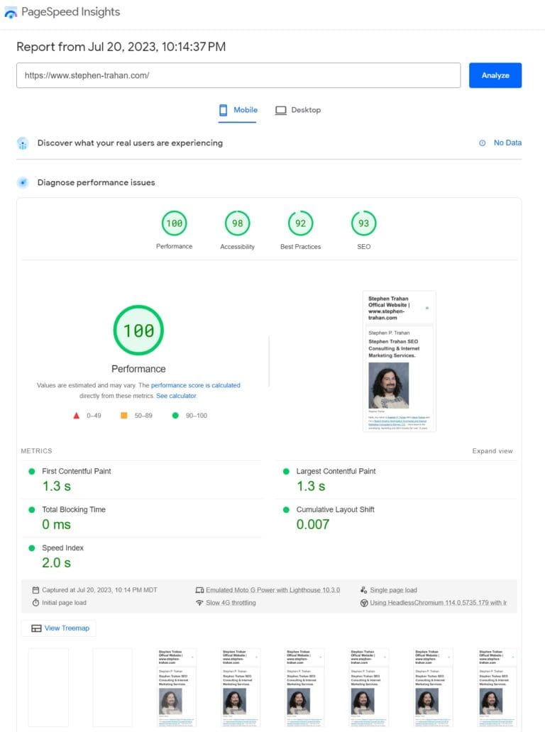 WordPress PageSpeed and Core Web Vitals Tech SEO Optimization - Perfect Scores!