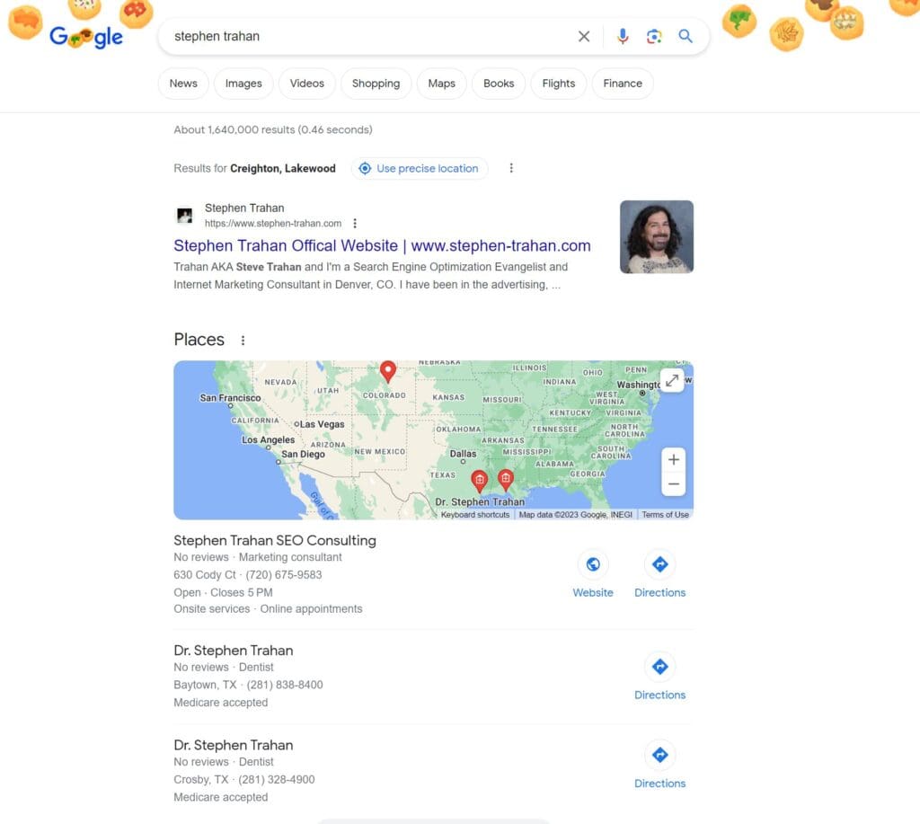 Ranking #1 in Google for Your Own Name - Reputation Management in Google's AI Bard with SEO and Rich Snippet Results